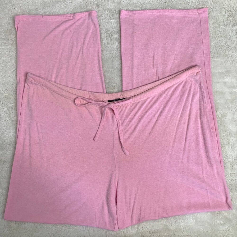 Natori Women's Pink Lace V Neck Long Sleeve Pajama Set Size Medium - Picture 15 of 16